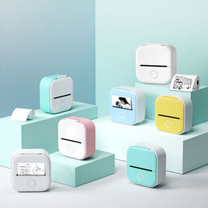 Mini Pocket Thermal Printer Bluetooth Wireless Photo Notes Inkless Sticker Paper