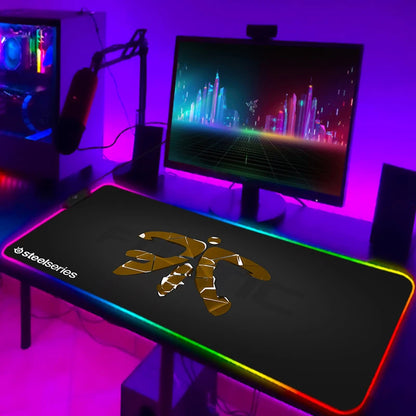 Rgb Mouse Pad Xxl Steelseries Laptop Mat Gaming Mousepad Backlit Keyboard Gamer Girl Table Pads Deskpad Mausepad Cs Go
