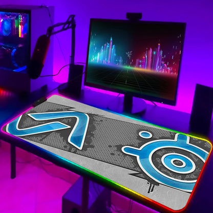 Rgb Mouse Pad Xxl Steelseries Laptop Mat Gaming Mousepad Backlit Keyboard Gamer Girl Table Pads Deskpad Mausepad Cs Go