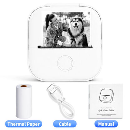 Mini Pocket Thermal Printer Bluetooth Wireless Photo Notes Inkless Sticker Paper